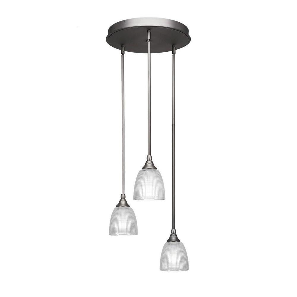 Empire 3 Light Cluster Pendalier In Brushed Nickel (2143-Bn-500)