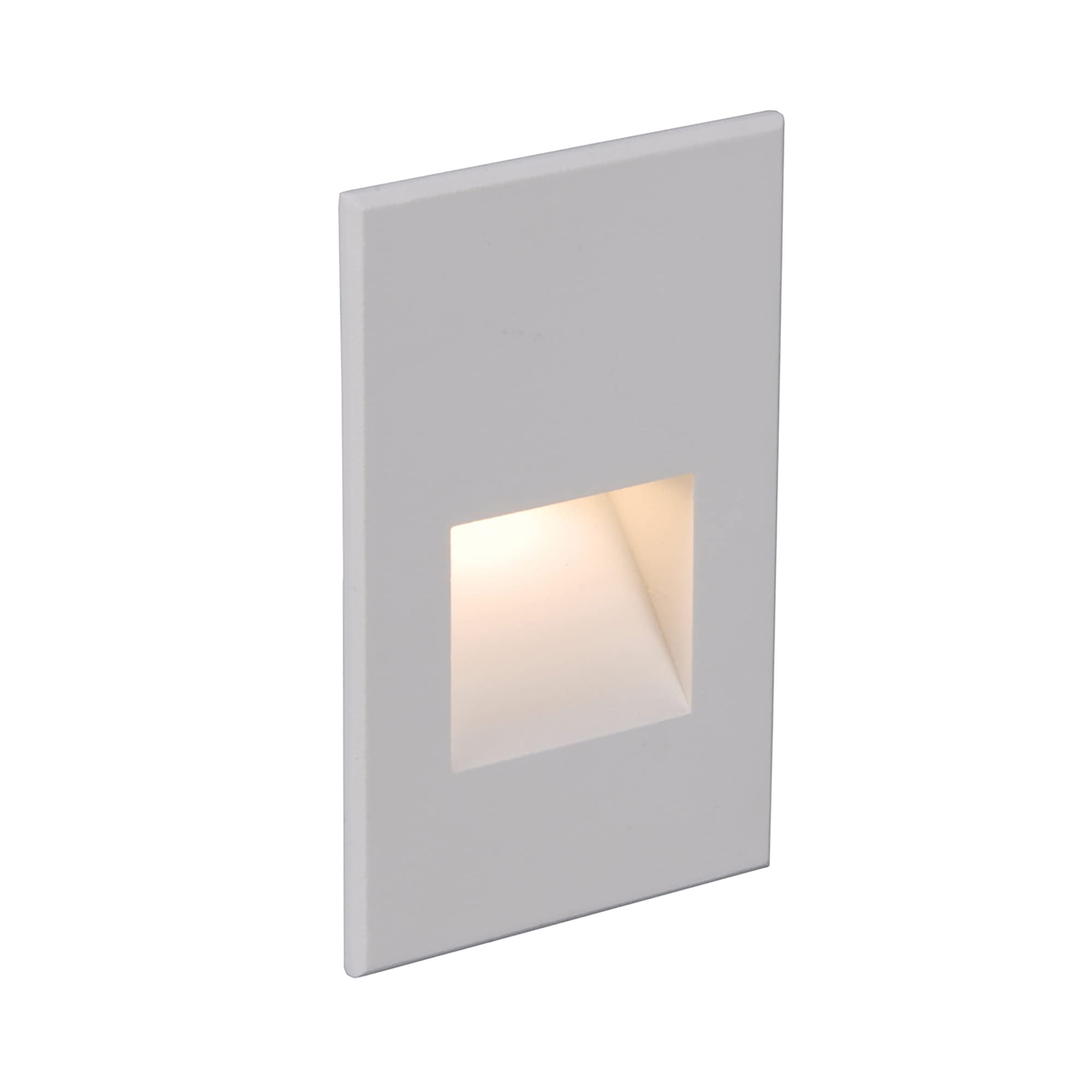 WAC Lighting LED Vertical Step and Wall Light, AM White, Aluminum, 120V, Built-in 3000K LED, Model WL-LED201-30-WT