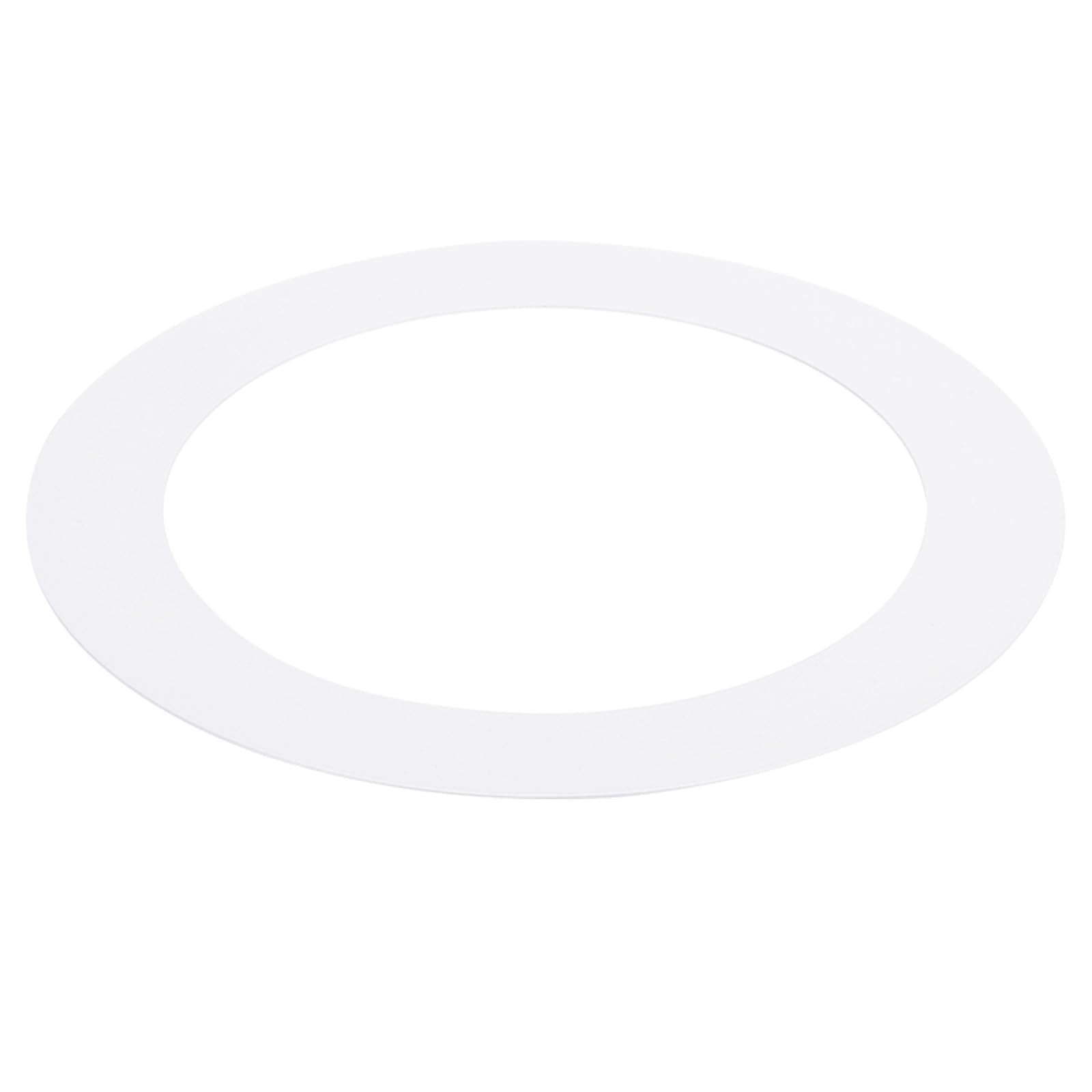 PATIKIL 6.3 ID 10.04 OD Goof Rings for Recessed Light, Matte White Goof Metal Trim Ring Lighting Fixture for Ceiling Wall Recess