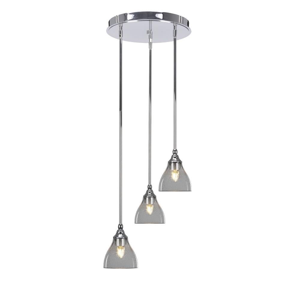 Empire 3 Light Cluster Pendalier in Chrome (2143-CH-4760)
