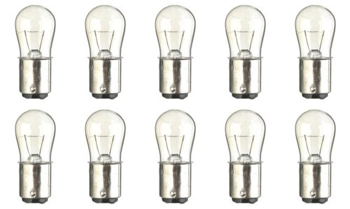 CEC Industries #6S6 DC 24V Bulbs, 6W, BA15d Base, Warm White, Box of 10, Model 43222-4855