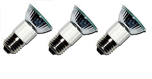 LSE Lighting E27 50W Bulbs Pack of 3 for Zephyr Milano Europa Hoods, Glass, 75mm