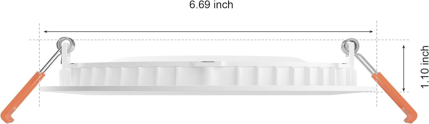 Philips Hue Slim Downlight, 6-Pack White & Color Ambiance, Bluetooth Compatible, Voice Control with Alexa, Apple HomeKit & Google Assistant