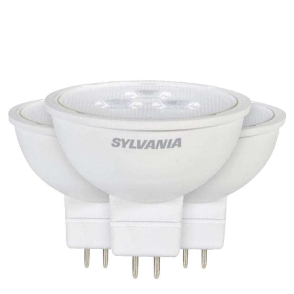 Sylvania Contractor Series Led Flood Lamp, Mr16, 5 Watts, 3000K, 81 Cri, Gu5.3 Base, 12 Volts, 3 Per Box