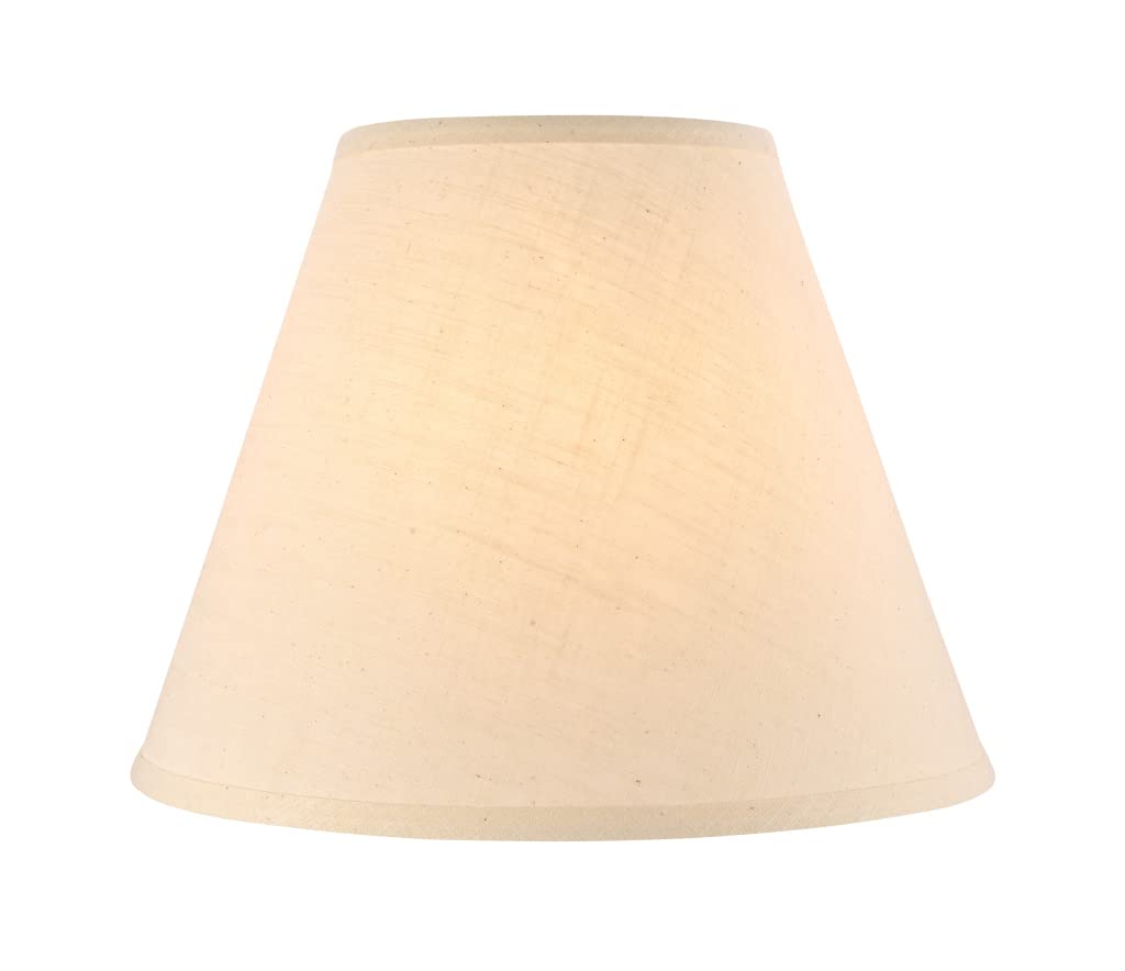 Aspen Creative 32287A, Transitional Hardback Empire Shaped Spider Construction Lamp Shade In Beige, 14&quot; Wide (7&quot; X 14&quot; X 11&quot;)