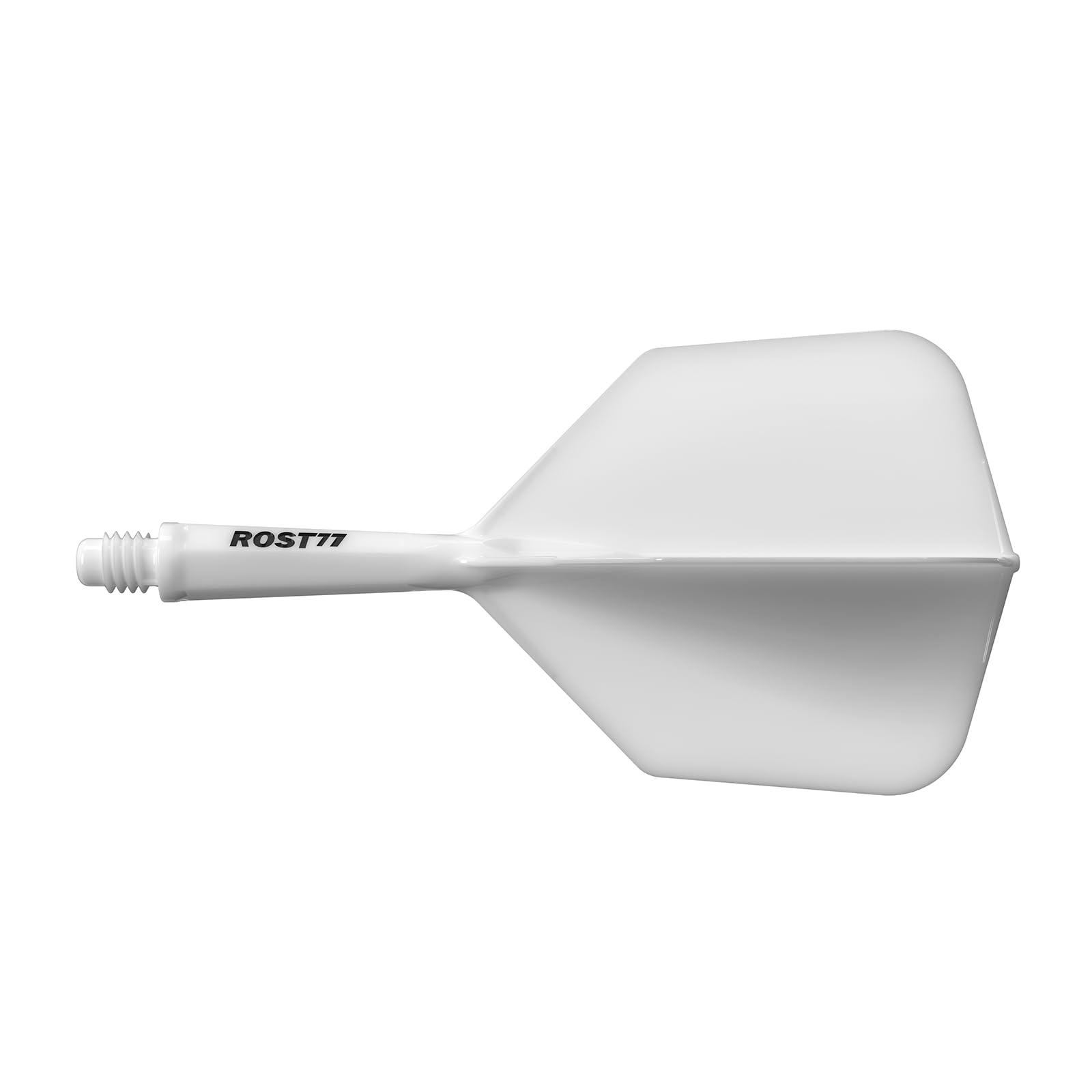 CUESOUL Integrated Dart Shaft and Flight, Big Wing Shape, S-23mm, Solid White