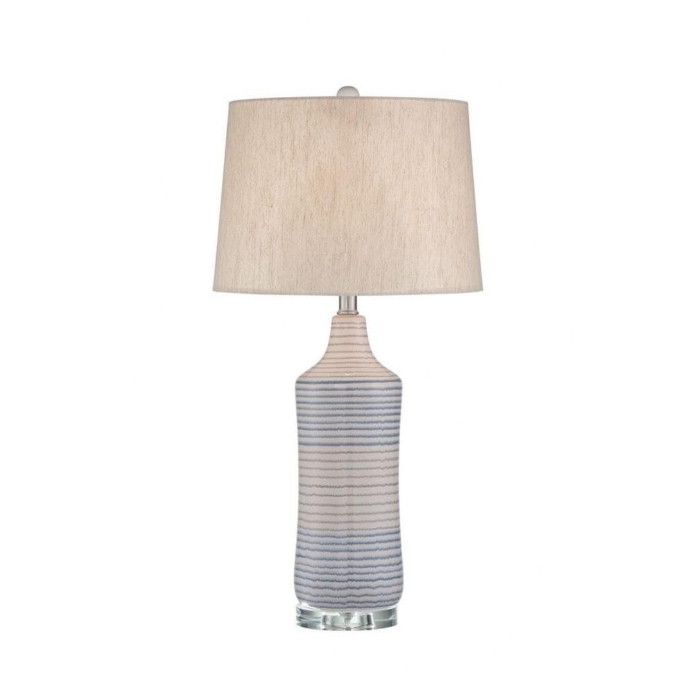 Lite Source Table LAMP, Ceramic Body/Linen Fabric Shade, Type A 150W LS-23531