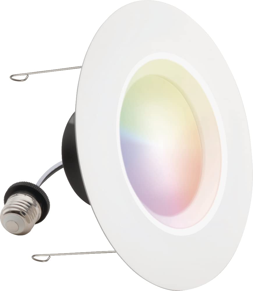 Juno RB56SC RGBW Smart LED Downlight, 5/6-Inch, Switchable 2700K-5000K, RGBW Color Changing, Matte White, 4-Pack