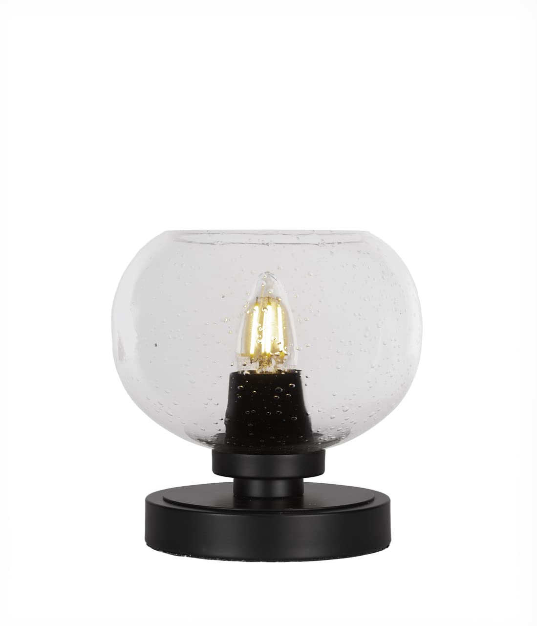 Toltec Lighting Luna 1 Light Table Lamp in Matte Black (51-MB-202)