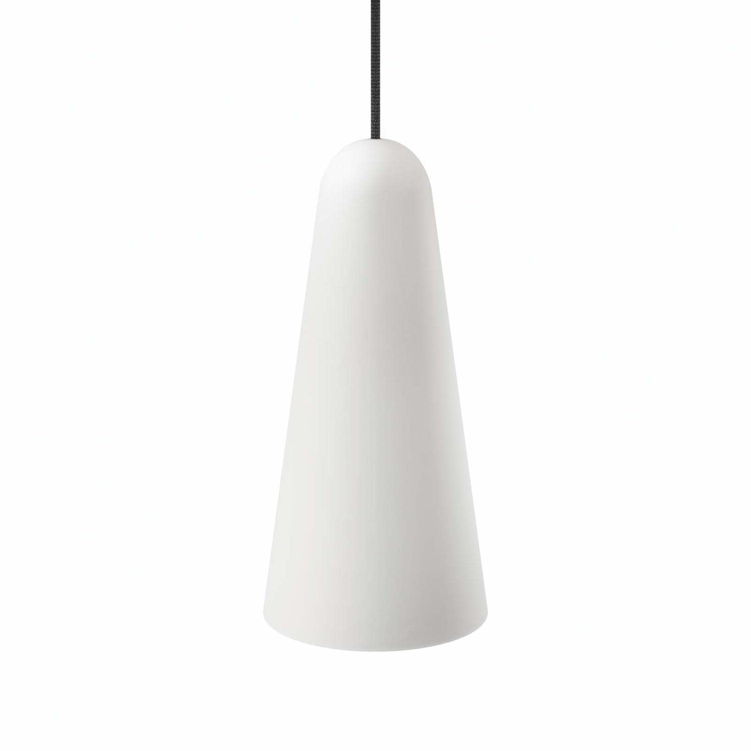 Beacon 1-Light Pendant Light in Opal Satin Brass