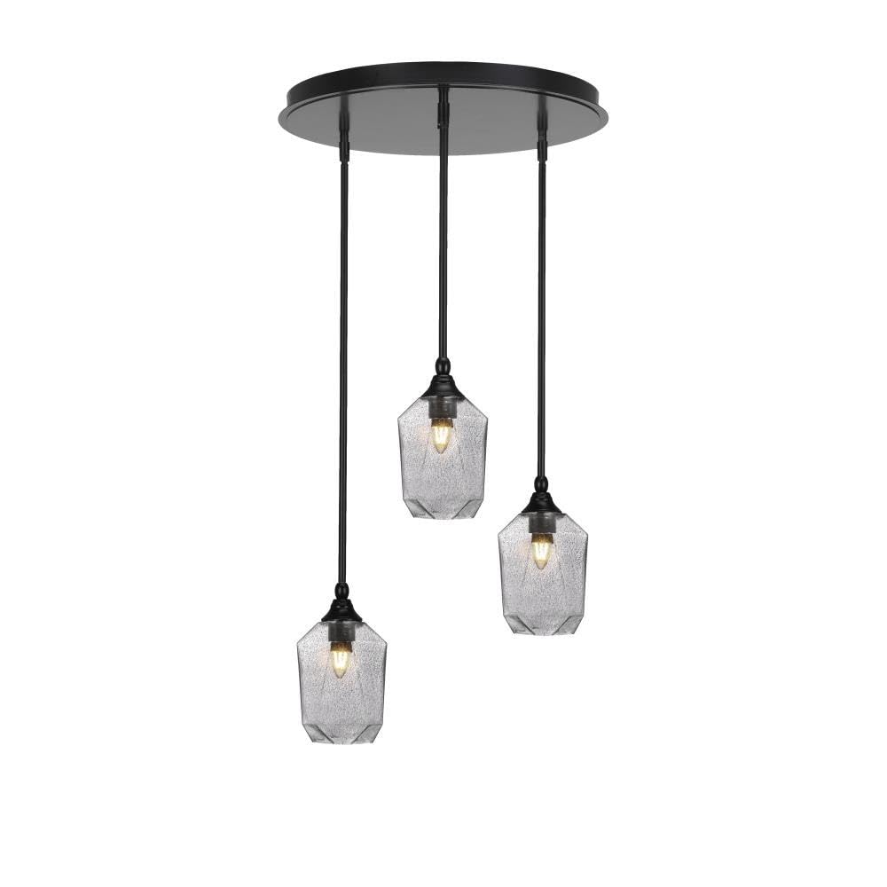 Empire 3 Light Cluster Pendalier in Matte Black Finish (2183-MB-4462)