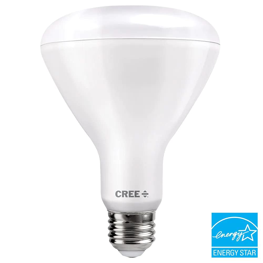 Cree BR30 LED Light Bulb, 65W Equivalent, Daylight, Model TBR30-06550FLFH25-12DE26-1-E1, Plastic Material