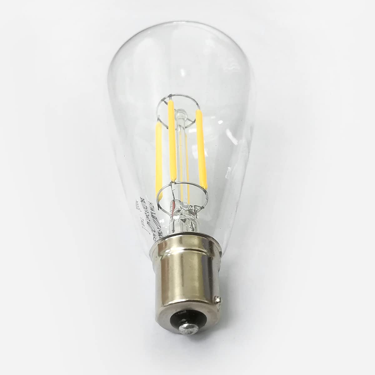 Dream lighting LED Edison Bulb, 3W 150 Lumens, Warm White 3000K, Pack of 2, Copper