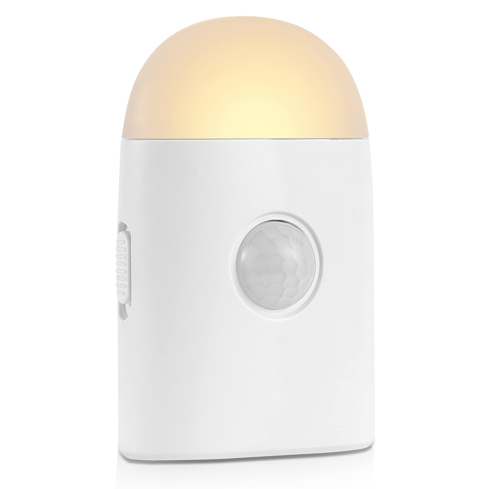 Motion Sensor Led Night Lights Warm White With Adjustable Brightness Rechargeable Battery, With Hook And Stick-On For Cabinet, Wardrobe,Closet,Hallway, Stairs (1 Pack)