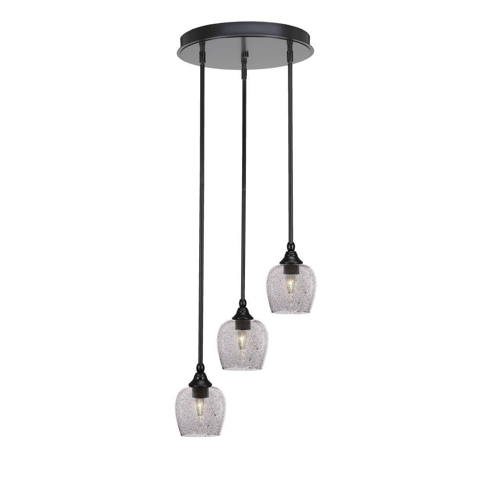 Empire 3 Light Cluster Pendalier in Matte Black (2143-MB-4812)