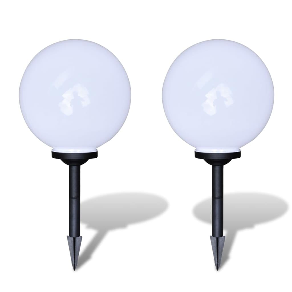 vidaXL Garden Lamp 2 pcs, LED Solar Walkway Light with Ground Spike, Landscape Path Light, Sidewalk Lighting for Garden Backyard