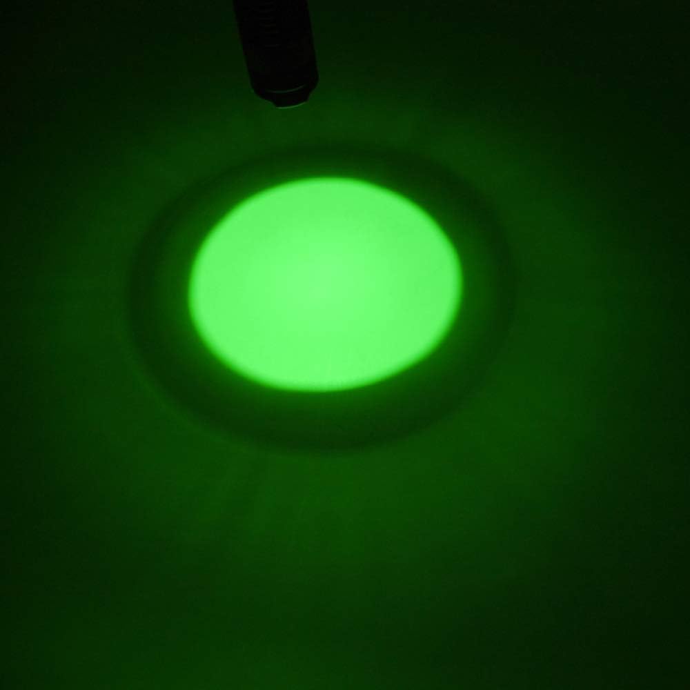 RaySoar 4 Pack Green LED Flashlight - 150 Yard Range, Aluminum, Model SK68-Greenlight-1M for Night Observation