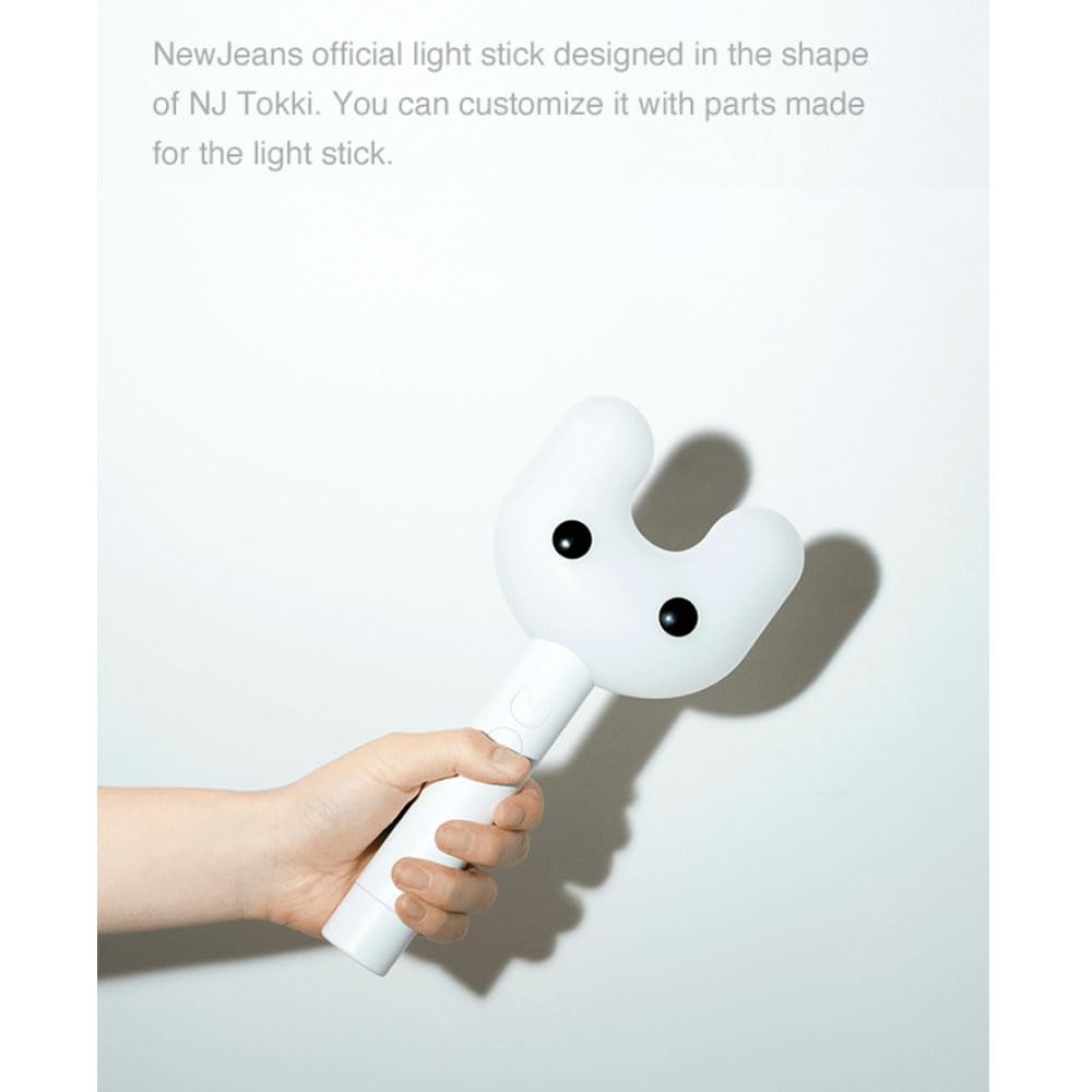 cokodive NEWJEANS Official Light Stick - Small Size, White Plastic