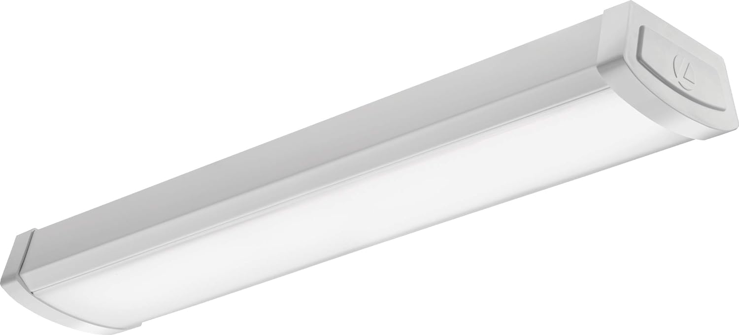 Lithonia Lighting Fmlwl 48 840 Zt Mvolt Low-Profile Led Flush Mount Ceiling Light, Wraparound Lighting Fixture For Kitchen, Laun