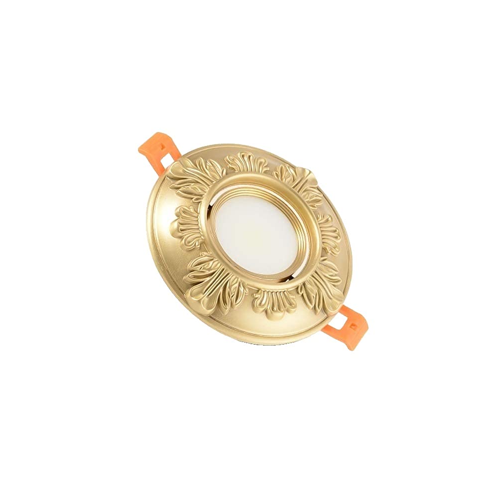 OZZKI Recessed 3W/5W American All Bronze Vintage Recessed Led Downlight Retro Embedded Creative Decoration Illumination Panel Li