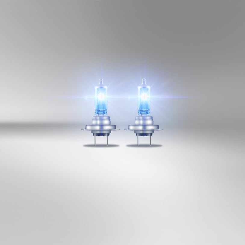 OSRAM H7 Halogen Headlight Lamp - COOL BLUE INTENSE, +100% Brightness, 5000K, Glass, Duo Box (2pcs), Model 64210CBN-H
