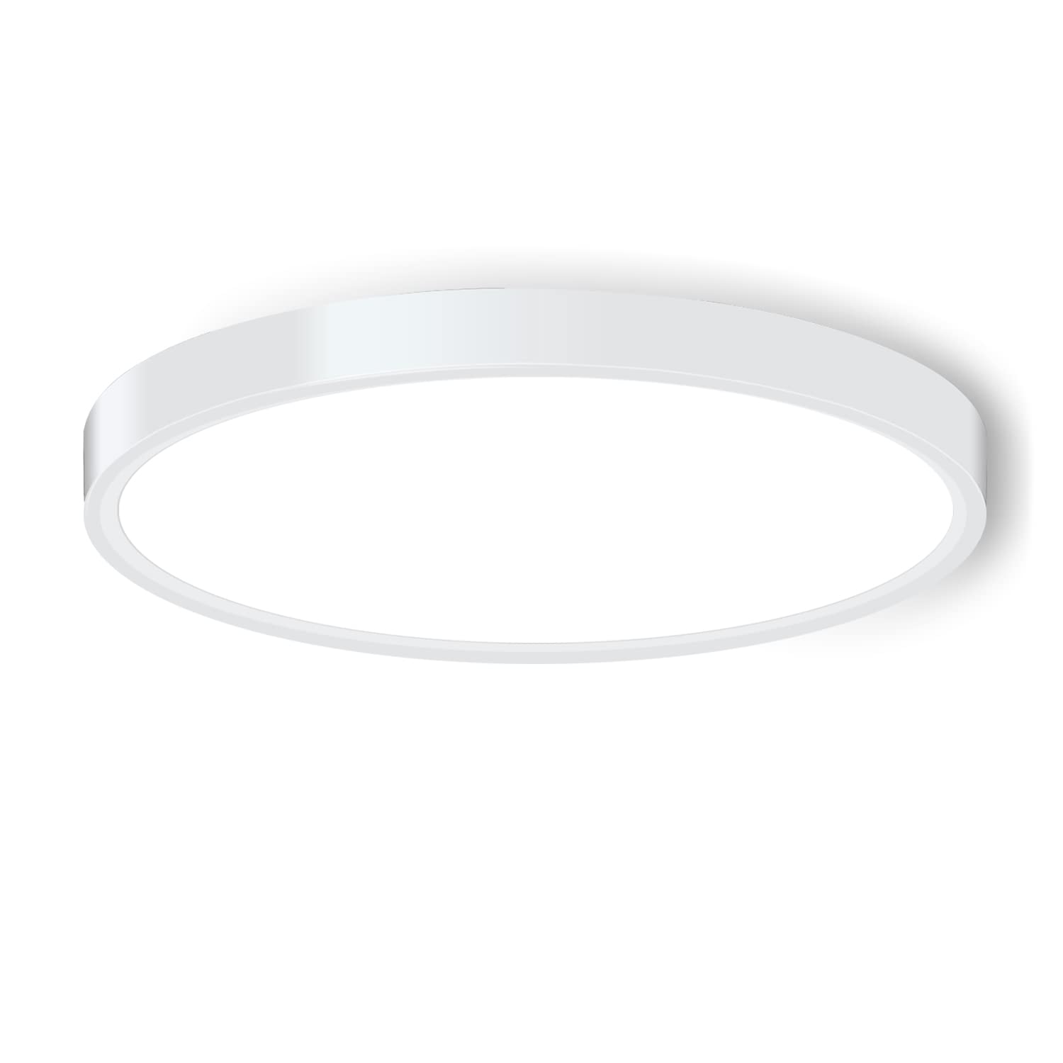 LED Ceiling Light Fixture Flush Mount  9inch Modern LED Ceiling Light  18W 5000K  Low Profile Slim Flat Surface Mount Ceiling Lights for Bedroom Kitchen Hallway Laundry Stairwell Basement Closet White
