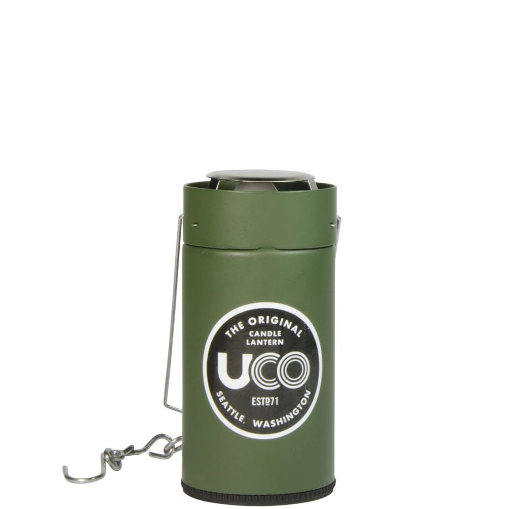 UCO 24352 Candle Lantern, Outdoor, Camping, Green