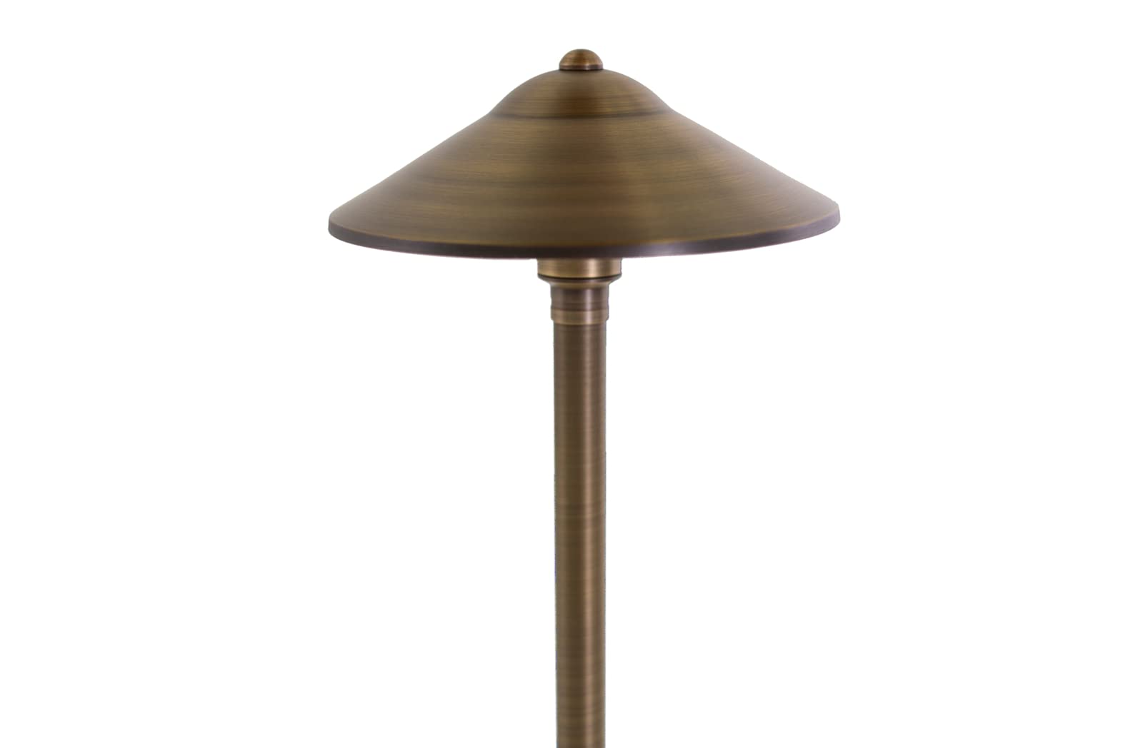 VOLT 15-Pack Path Lights, 12V Cast Brass, 9in Shade, 25in Tall, Bronze for Outdoor Landscape Lighting