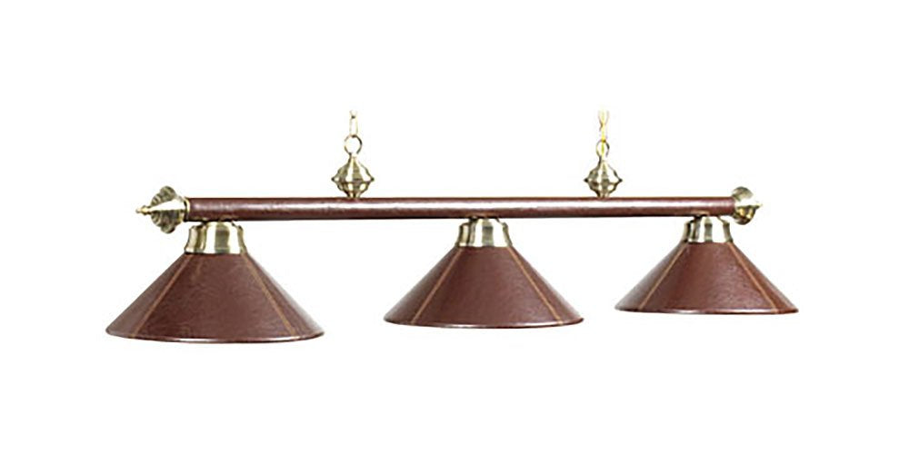3 LT-54 BILLIARD LIGHT-LEATHER/BROWN