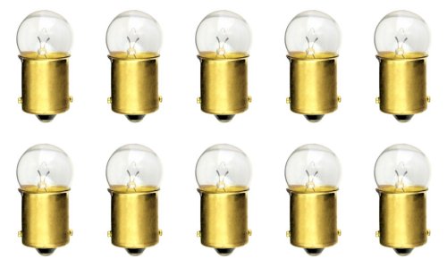 CEC Industries #63 Bulbs, 7V, 4.41W, BA15s Base, G-6 Shape, Box of 10