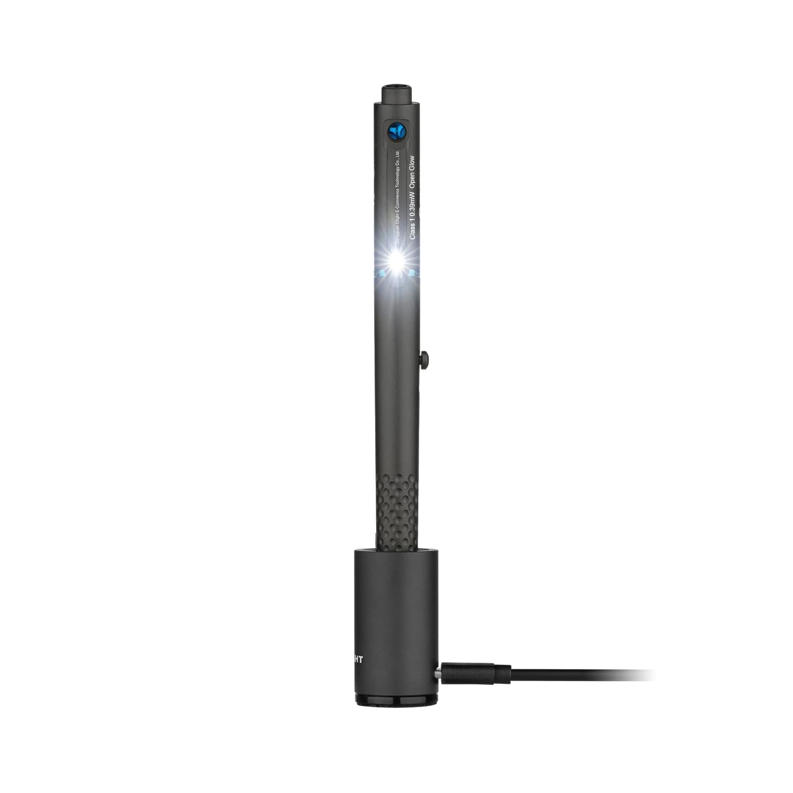 OLIGHT OPen Glow EDC Pen Light, 120 Lumens, Rechargeable, Aluminum, Black, Model: Open Glow
