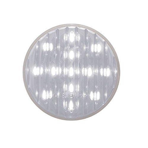 United Pacific (2) White 2.5" Round 13 Led Custom Mini Reverse Backup Lights/Grommets/Wires