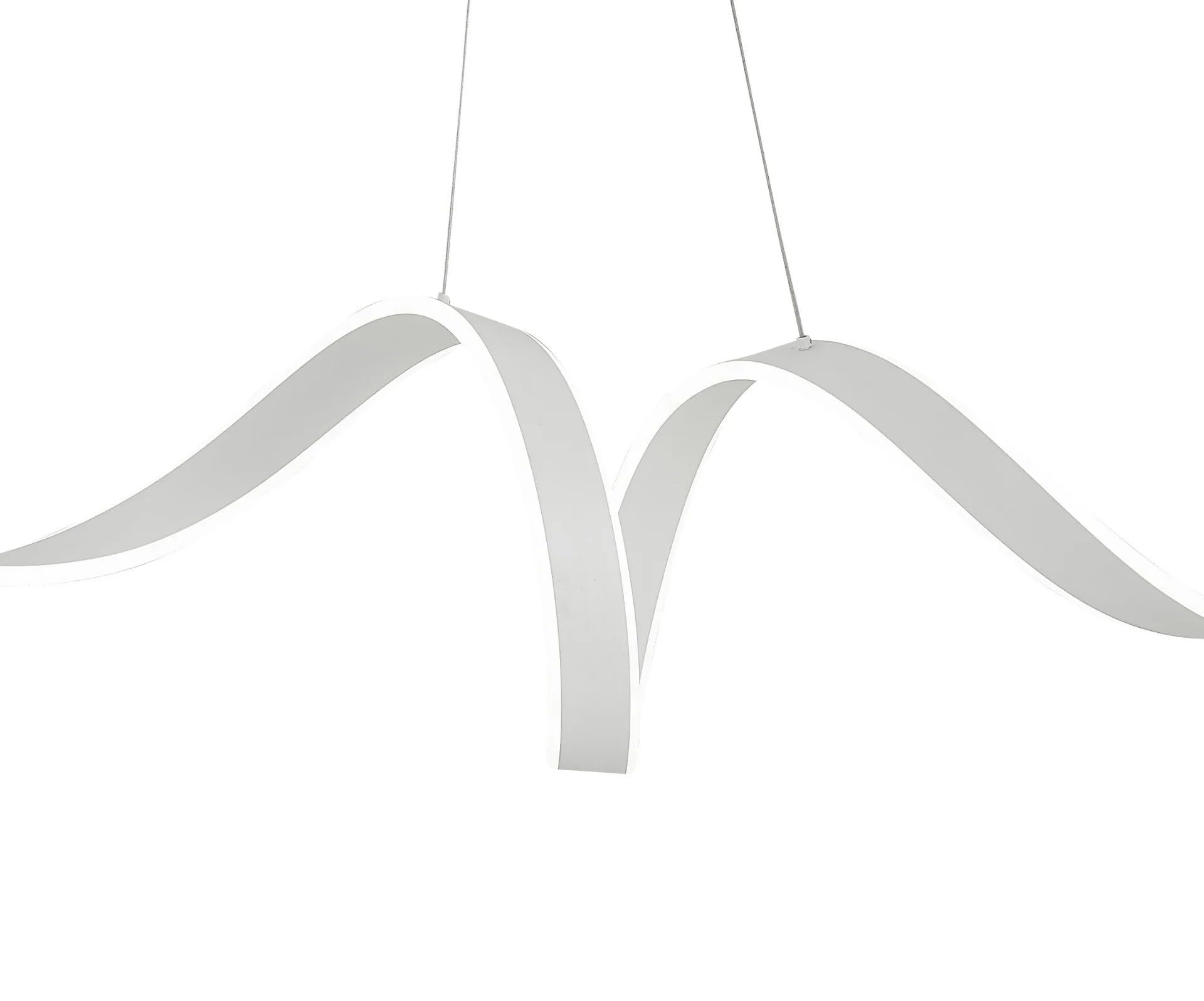 Finesse Decor Copenhagen LED Chandelier - Metal - White - Model CH-004