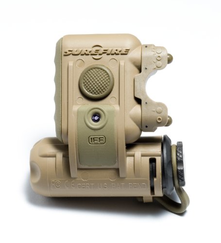 SureFire HL1-D-TN Helmet Light - 3V, 1.4-19.2 lu, IR/Yg/IR LEDs, Tan