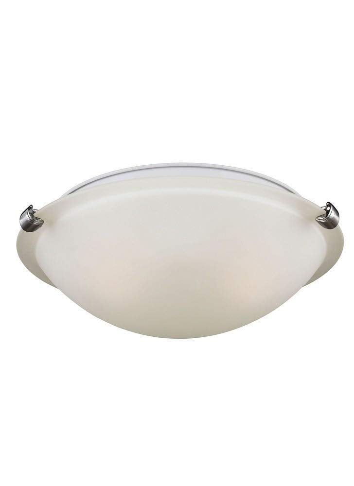 Sea Gull Lighting Two Light Ceiling Flush Mount Alloy Steel White Model 7543502-962