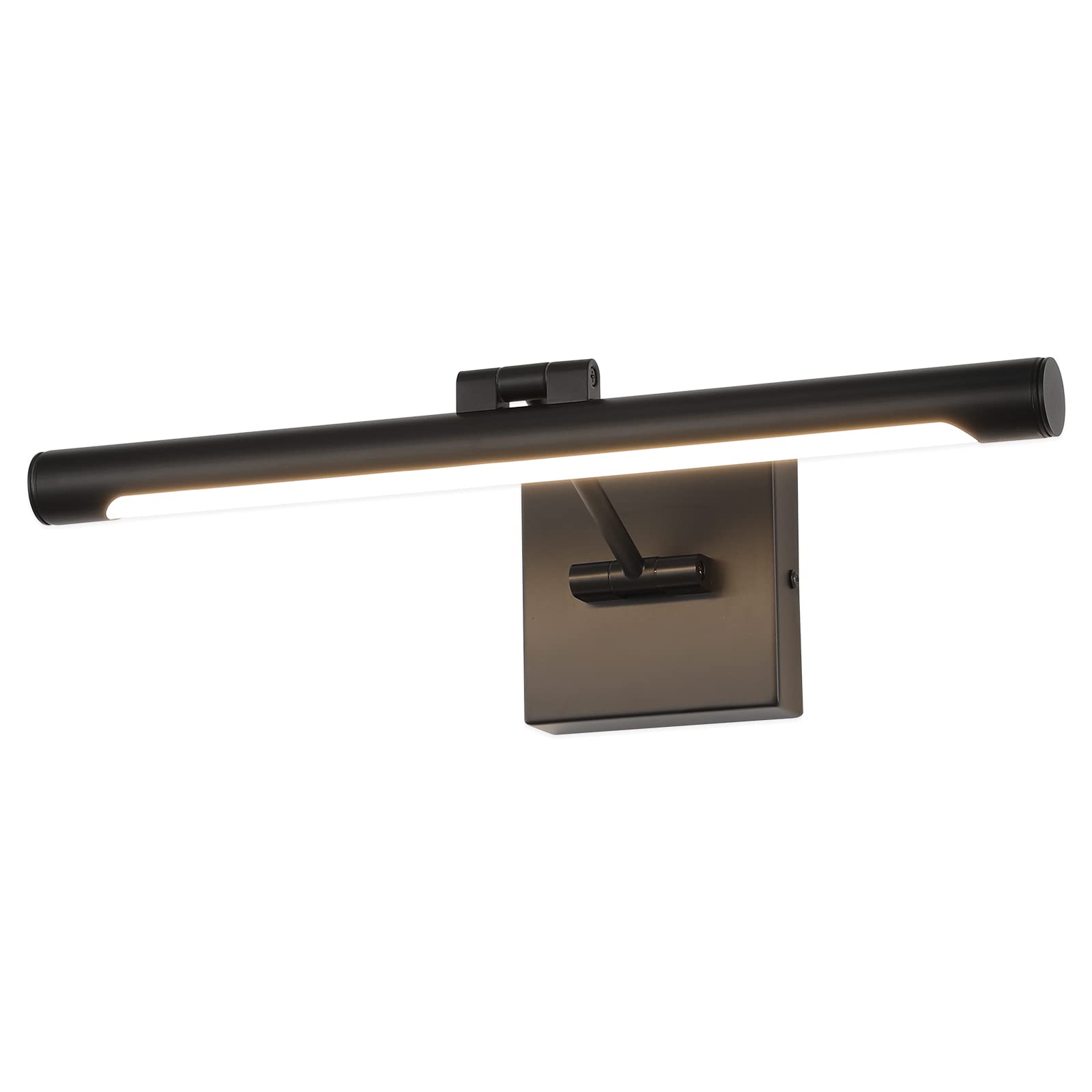 Joosenhouse Hard-Wired Picture Light Dimmable LED 16.53in Matte Black Metal 3000K Model 7110-400-D