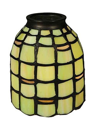 Meyda Tiffany 4 Inch Multi Glass Sea Scallop Shade Ceiling Fixture