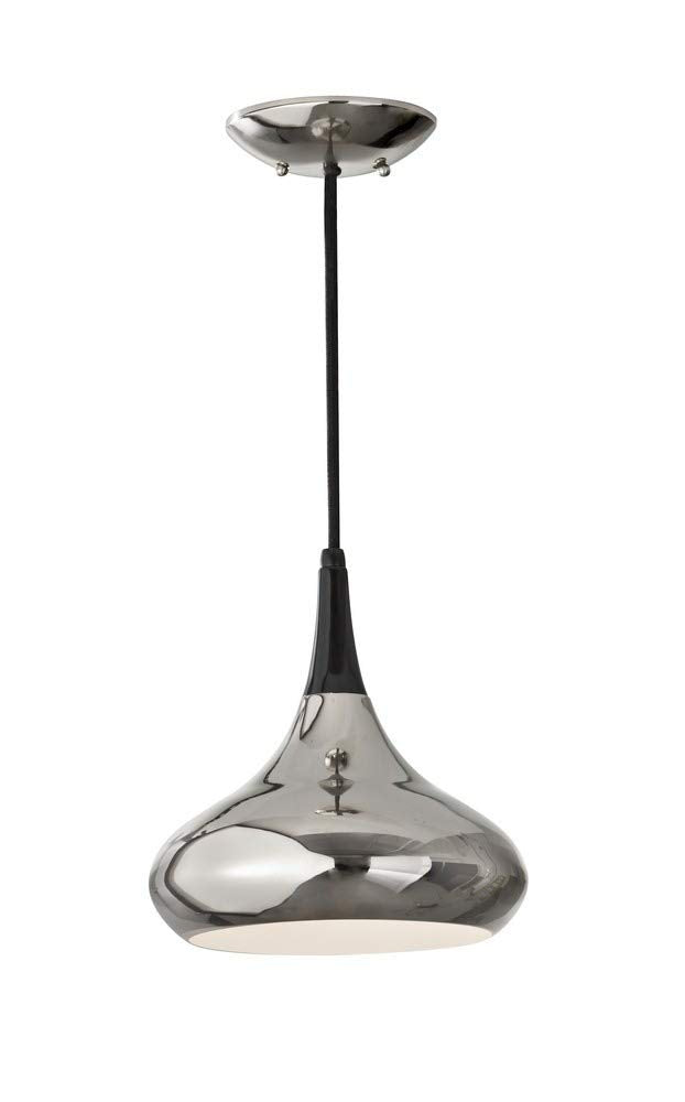 Feiss Beso Polished Nickel Mini Pendant Light, 1-Light, 100W, 10&quot;W X 10&quot;H