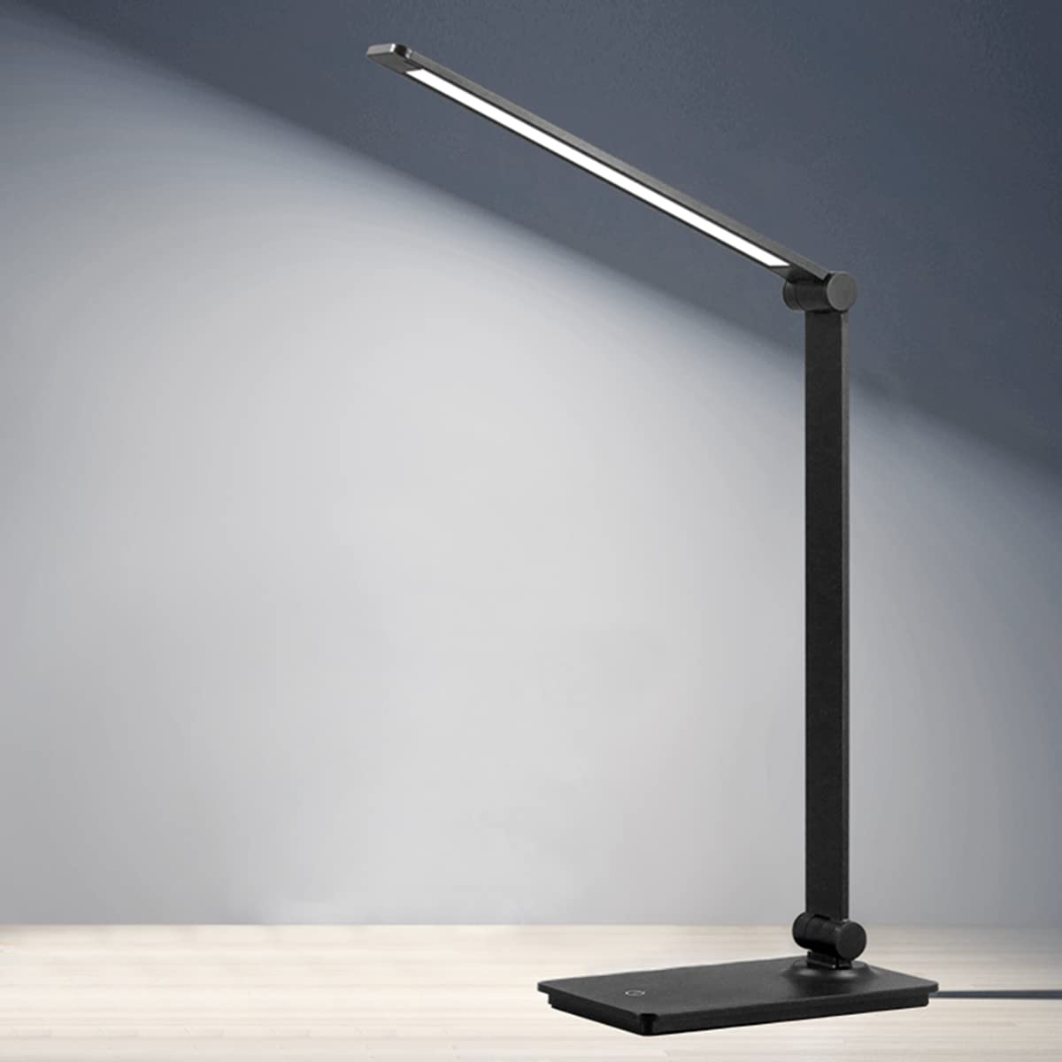 Dott Arts Led Desk Lamp, Touch Control Desk Lamp With 3 Levels Brightness, Dimmable Office Lamp With Adjustable Arm, Foldable Ta