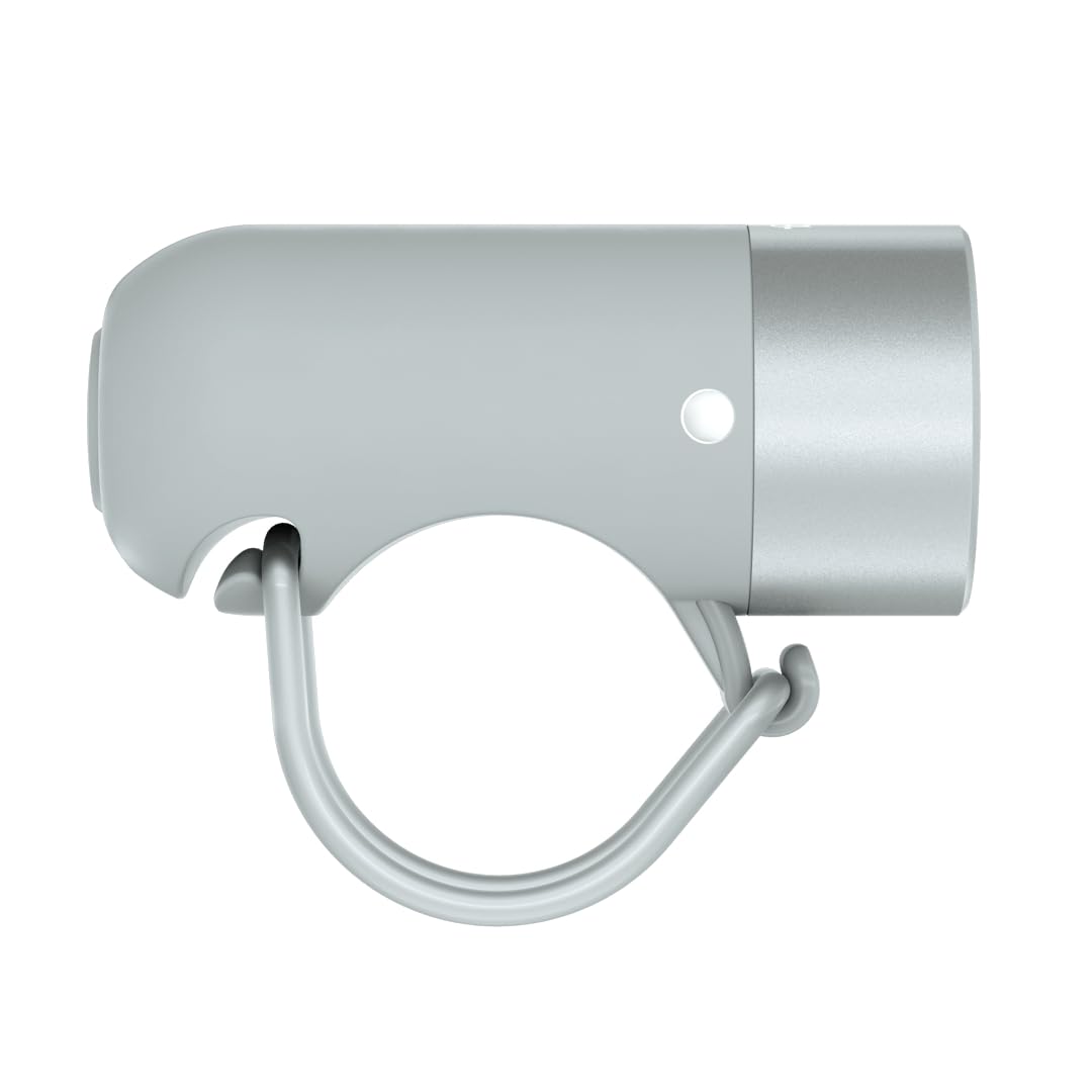 KNOG Plug USB Rechargeable Bike Light - 250 Lumen, IP67 Waterproof, 5 Modes, Grey, One Size, Model KNG0012247