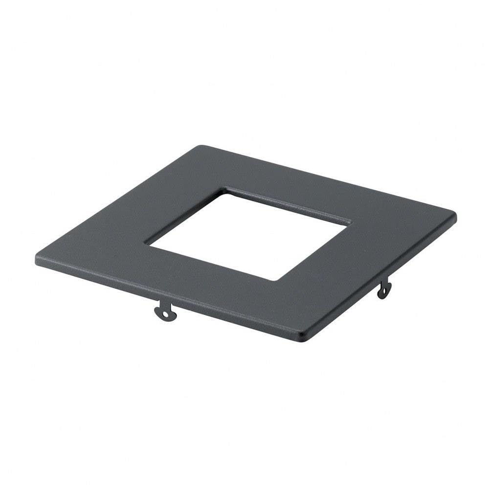 Kichler Direct-to-Ceiling Slim Decorative Trim 4 inch Square Textured Black