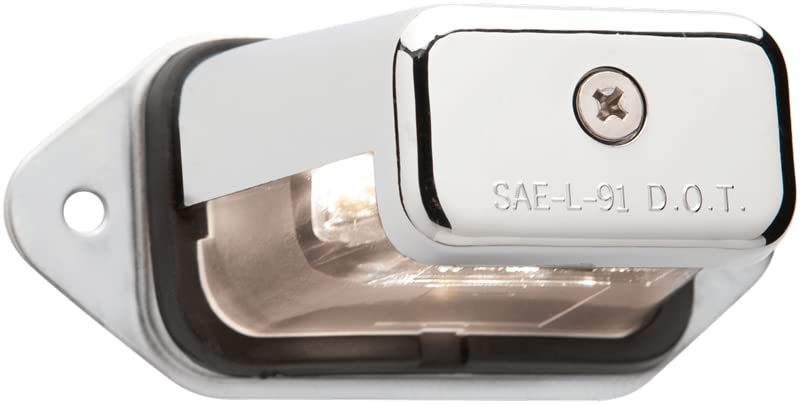 Optronics Led Lic Plate 2.56 Clr 5D Cr Srfc Mt On 2 Ctr