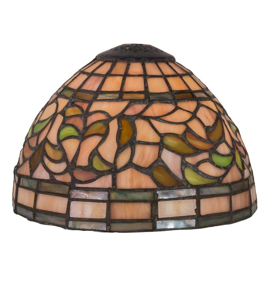 Meyda Tiffany Shade, Teepee Collection, 8.00 inches, Metal, Bronze/Dark, Model 29650