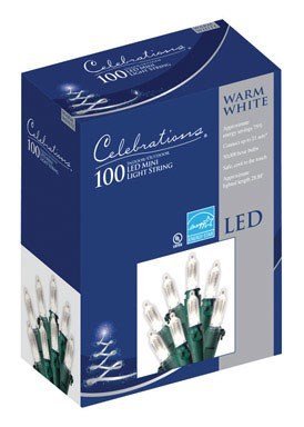 Celebrations 40840-71 Mini Light Set 28.8' 100 Warm White Lights