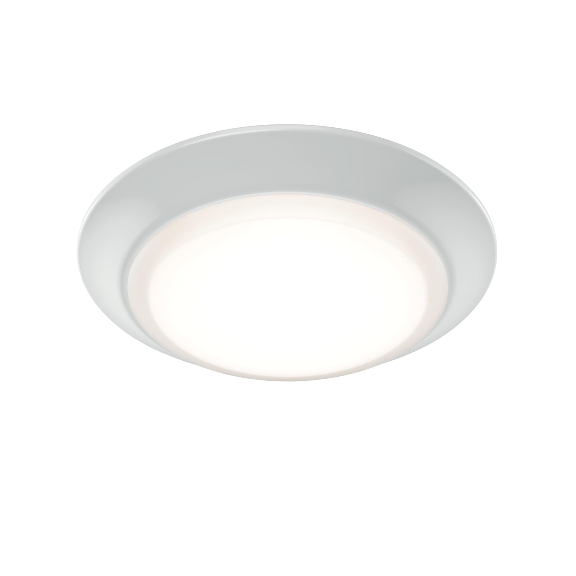 Kichler Low Profile LED Downlight - Gen Select 5-in-1 Downlight White, for Wet or Damp Spaces, 2700K-5000K, Color Temperature Se