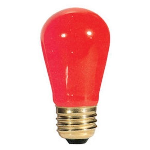 Bulbrite 25 Pack S14 11 Watt Ceramic Red Indicator Lightbulb 130 Volt Model 701701