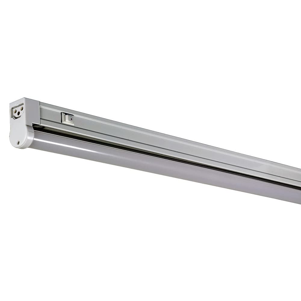 Jesco Lighting Sleek LED Light Switch, 3000K, Aluminum, 36in Length, White, Model SGA-LED-36/30w-SW
