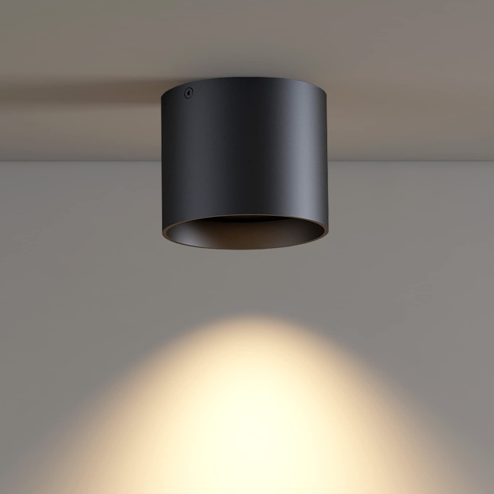 ilucezzo Ceiling Light Fixture, Flush Mount Ceiling Lights LED Dimmable Cylinder Ceiling Light Spot Light for Living Room Hallwa