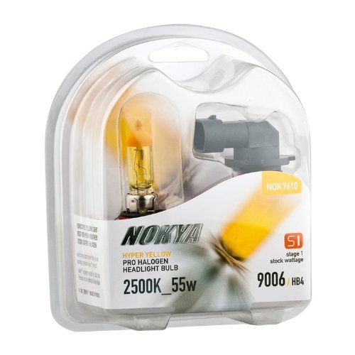 Nokya NOK7610 Hyper Yellow 9006/HB4 Car Headlight Bulb - Clear