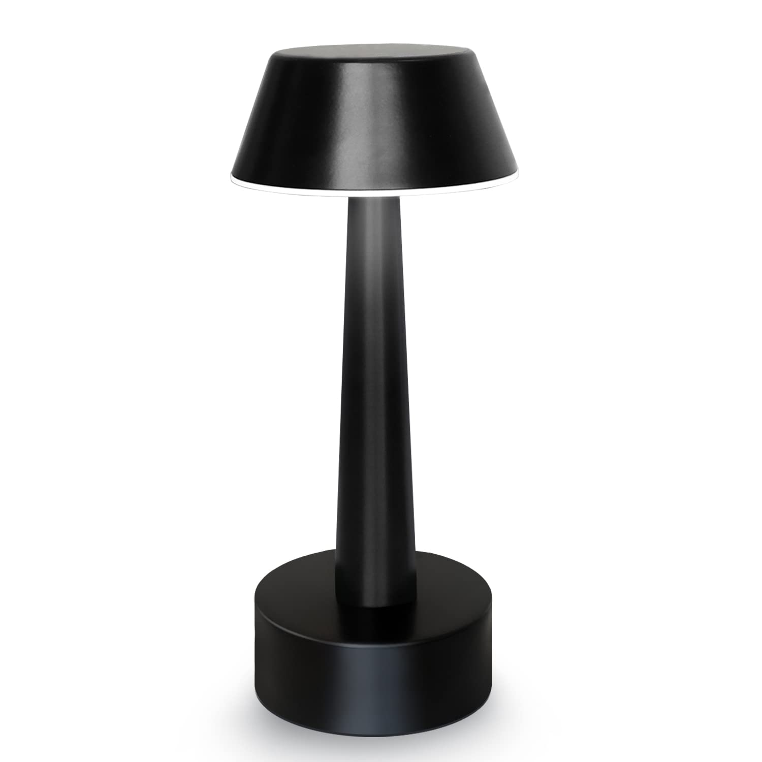 Egobasic Rechargeable Cordless Small Table Lamp Portable Battery Operated Touch 3 Way Dimmable Metal Bedside Night Light Lamps f